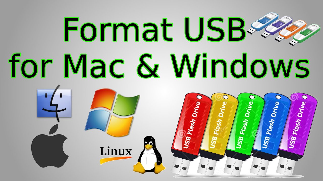 what format for windows and mac usb